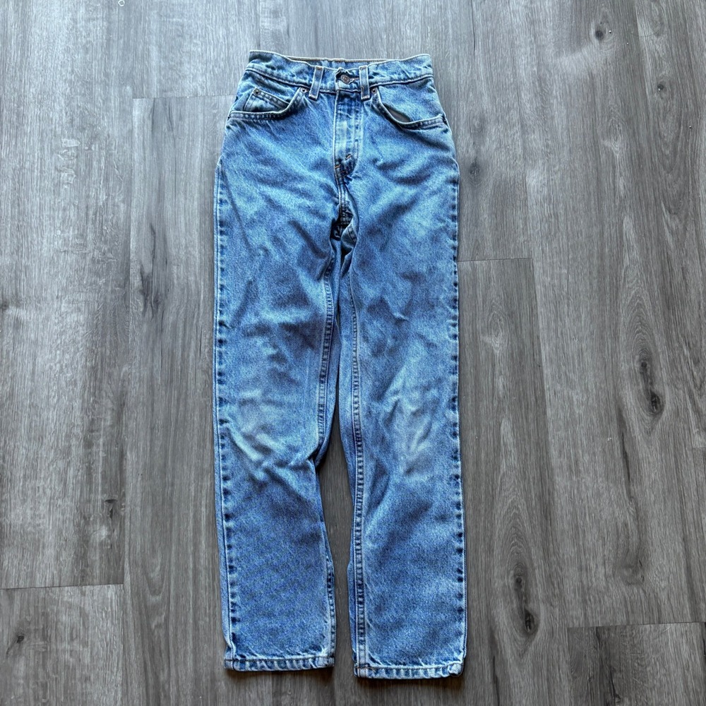 Vintage Levis Orange Tab 31442-0214 Slim Fit Straight Leg Jeans Medium Wash 12